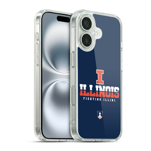 University Of Illinois U Of I University Of Illinois Art I Illinois Soft Gel Case for Apple iPhone 16 & MagSafe