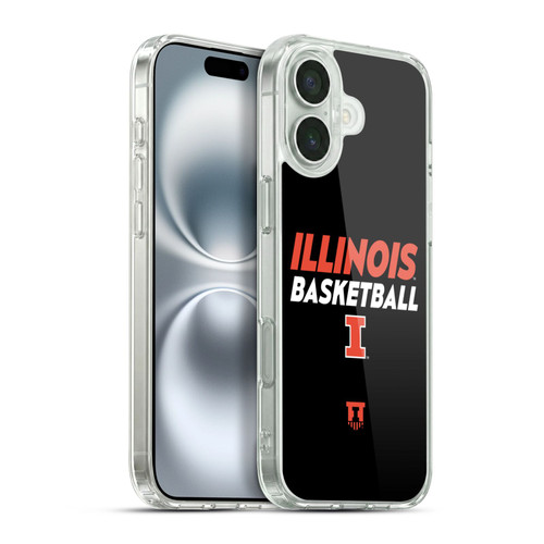 University Of Illinois U Of I University Of Illinois Art Illinois Basketball 2 Soft Gel Case for Apple iPhone 16 Plus & MagSafe