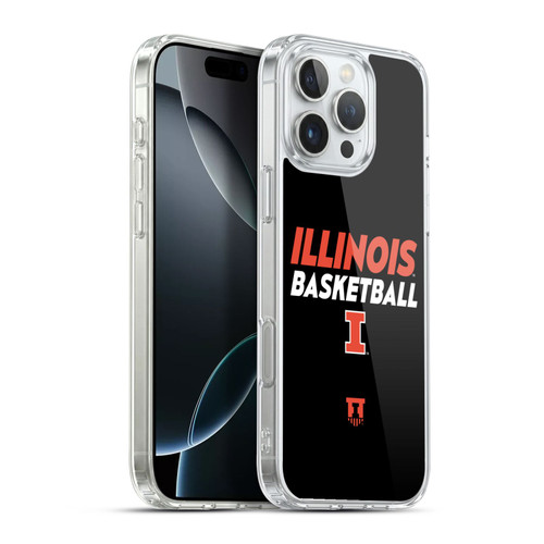 University Of Illinois U Of I University Of Illinois Art Illinois Basketball 2 Soft Gel Case for Apple iPhone 16 Pro Max & MagSafe