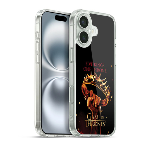 HBO Game of Thrones Key Art One Throne Soft Gel Case for Apple iPhone 16 Plus & MagSafe