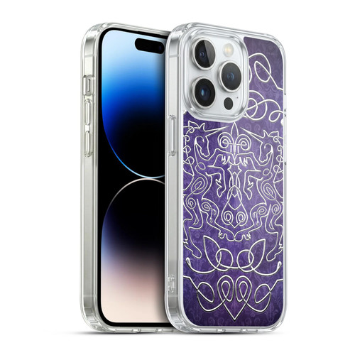 Brigid Ashwood Celtic Wisdom 3 Unicorns Soft Gel Case for Apple iPhone 14 Pro & MagSafe