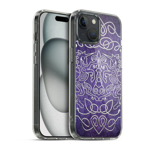 Brigid Ashwood Celtic Wisdom 3 Unicorns Soft Gel Case for Apple iPhone 15 & MagSafe
