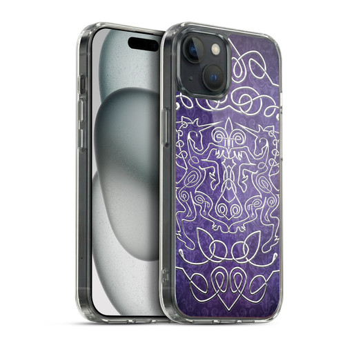 Brigid Ashwood Celtic Wisdom 3 Unicorns Soft Gel Case for Apple iPhone 15 Plus & MagSafe