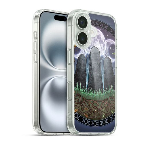 Brigid Ashwood Celtic Wisdom 3 Awen Stones Soft Gel Case for Apple iPhone 16 & MagSafe