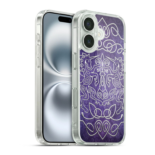 Brigid Ashwood Celtic Wisdom 3 Unicorns Soft Gel Case for Apple iPhone 16 & MagSafe