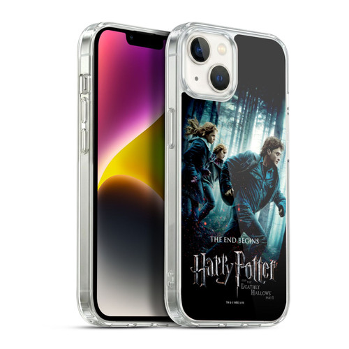 Harry Potter Deathly Hallows VII Group Soft Gel Case for Apple iPhone 14 Plus & MagSafe