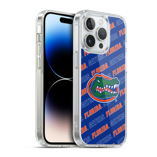 University Of Florida UF University of Florida Art Logo Pattern Soft Gel Case for Apple iPhone 13 Pro & MagSafe