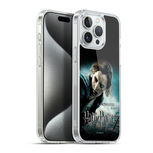 Harry Potter Deathly Hallows VII Hermione Granger Soft Gel Case for Apple iPhone 15 Pro Max & MagSafe