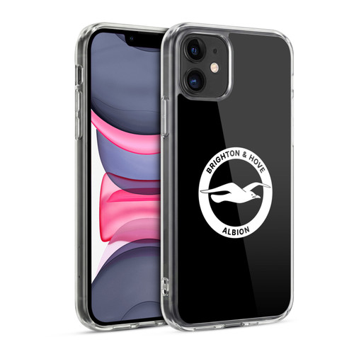 Brighton & Hove Albion F.C Logo Black Soft Gel Case for Apple iPhone 11