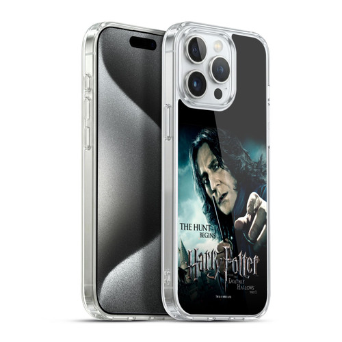 Harry Potter Deathly Hallows VII Severus Snape Soft Gel Case for Apple iPhone 15 Pro Max & MagSafe