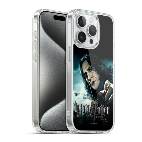 Harry Potter Deathly Hallows VII Severus Snape Soft Gel Case for Apple iPhone 15 Pro & MagSafe