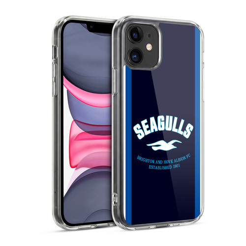 Brighton & Hove Albion F.C Logo Seagulls Soft Gel Case for Apple iPhone 11
