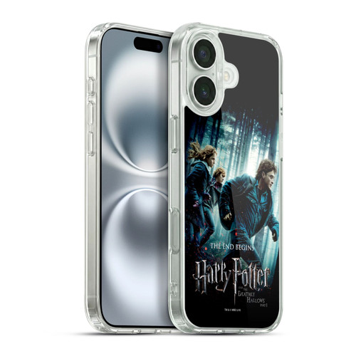 Harry Potter Deathly Hallows VII Group Soft Gel Case for Apple iPhone 16 Plus & MagSafe