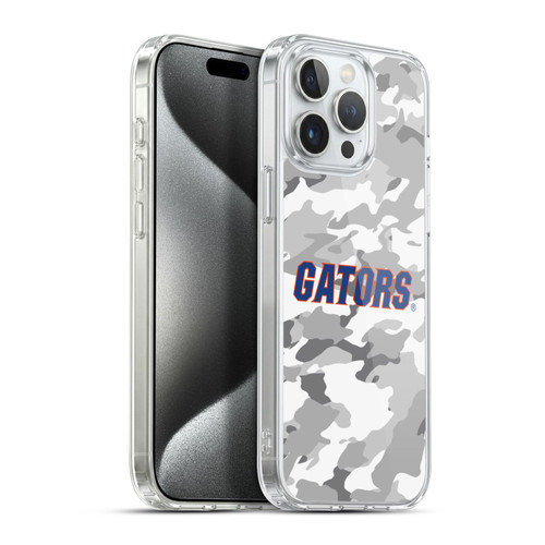 University Of Florida UF University of Florida Art Camou Winter Soft Gel Case for Apple iPhone 15 Pro Max & MagSafe