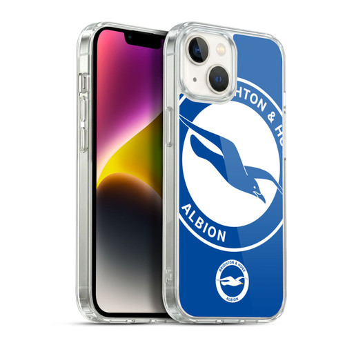 Brighton & Hove Albion F.C Logo Oversized Soft Gel Case for Apple iPhone 14