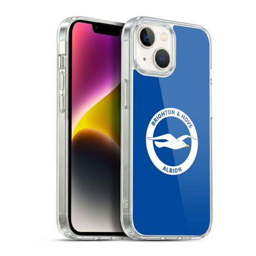 Brighton & Hove Albion F.C Logo Plain Soft Gel Case for Apple iPhone 14