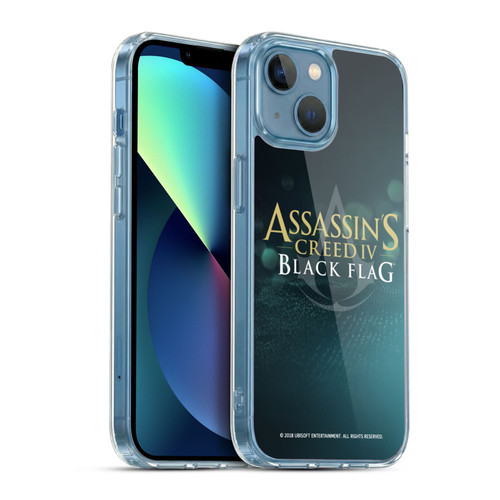 Assassin's Creed Black Flag Logos Gold And White Soft Gel Case for Apple iPhone 13 Mini & MagSafe