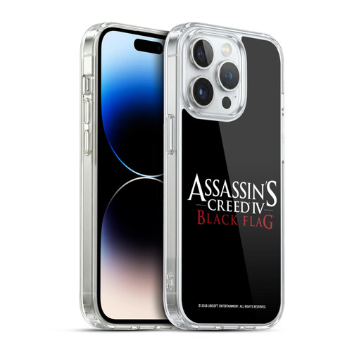 Assassin's Creed Black Flag Logos White And Red Soft Gel Case for Apple iPhone 13 Pro & MagSafe
