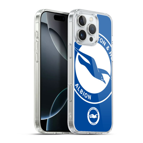Brighton & Hove Albion F.C Logo Oversized Soft Gel Case for Apple iPhone 16 Pro Max & MagSafe