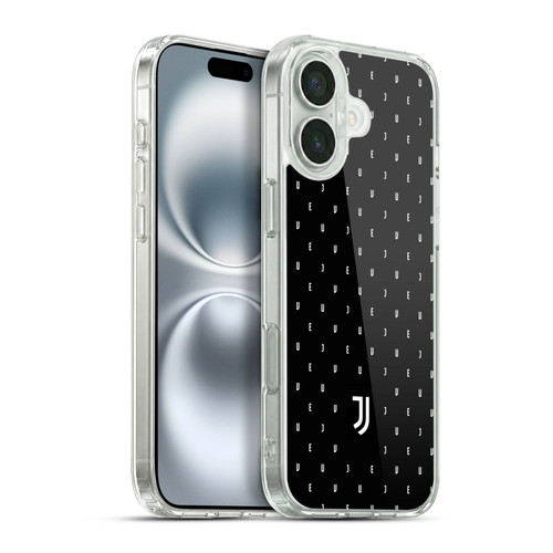 Juventus Football Club Lifestyle 2 Black Logo Type Pattern Soft Gel Case for Apple iPhone 16 Plus & MagSafe