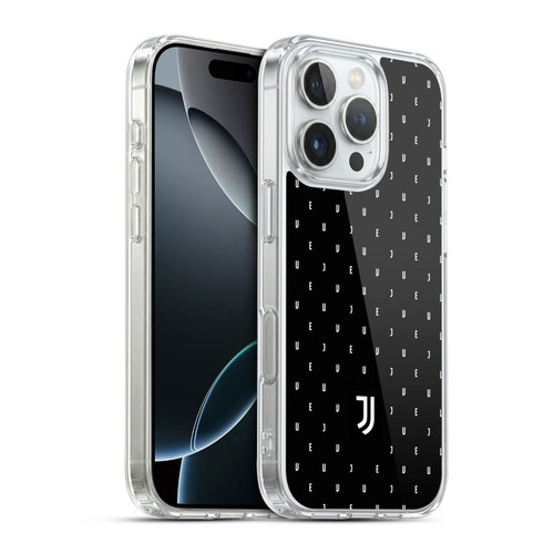 Juventus Football Club Lifestyle 2 Black Logo Type Pattern Soft Gel Case for Apple iPhone 16 Pro & MagSafe