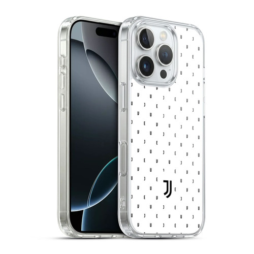 Juventus Football Club Lifestyle 2 White Logo Type Pattern Soft Gel Case for Apple iPhone 16 Pro & MagSafe