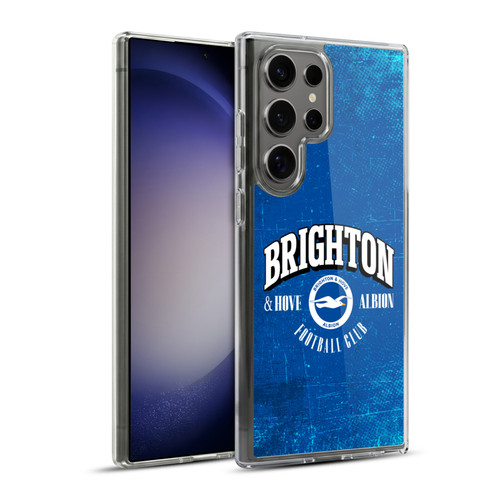 Brighton & Hove Albion F.C Logo Distressed Soft Gel Case for Samsung Galaxy S23 Ultra 5G & MagSafe