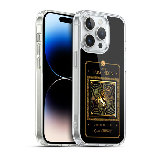 HBO Game of Thrones Golden Sigils Baratheon Border Soft Gel Case for Apple iPhone 14 Pro & MagSafe