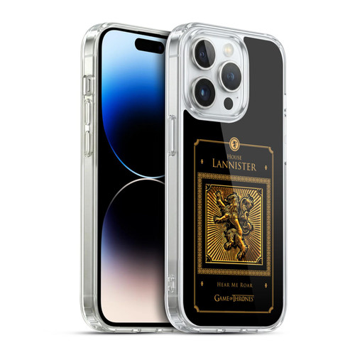 HBO Game of Thrones Golden Sigils Lannister Border Soft Gel Case for Apple iPhone 14 Pro & MagSafe