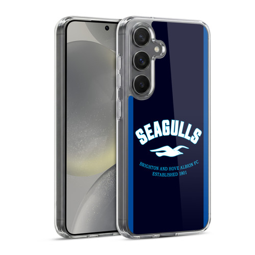 Brighton & Hove Albion F.C Logo Seagulls Soft Gel Case for Samsung Galaxy S24 5G & MagSafe