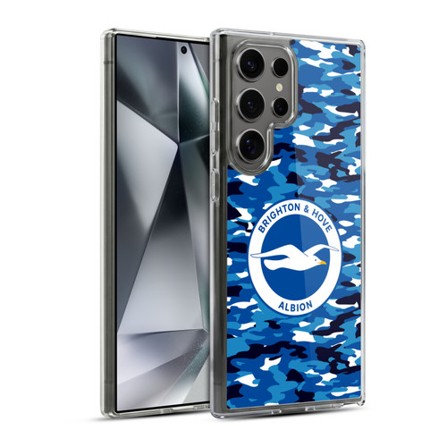 Brighton & Hove Albion F.C Logo Camou Soft Gel Case for Samsung Galaxy S24 Ultra 5G & MagSafe