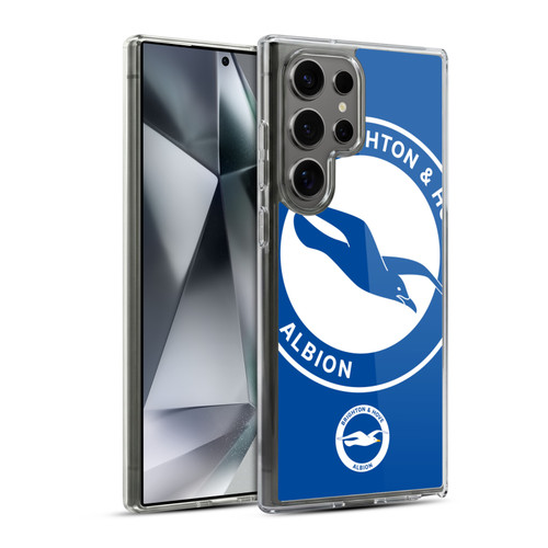 Brighton & Hove Albion F.C Logo Oversized Soft Gel Case for Samsung Galaxy S24 Ultra 5G & MagSafe