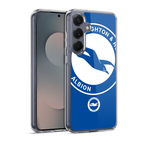 Brighton & Hove Albion F.C Logo Oversized Soft Gel Case for Samsung Galaxy S25 & MagSafe