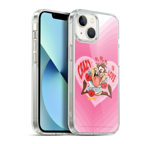 Looney Tunes Season Tasmanian Devil In Love Soft Gel Case for Apple iPhone 13