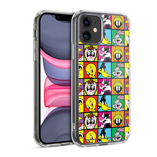 Looney Tunes Patterns Tiles Soft Gel Case for Apple iPhone 11