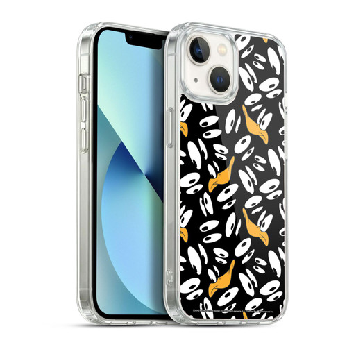 Looney Tunes Patterns Daffy Duck Soft Gel Case for Apple iPhone 13