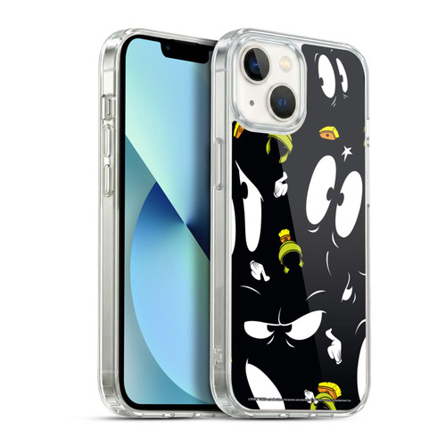 Looney Tunes Patterns Marvin The Martian Soft Gel Case for Apple iPhone 13