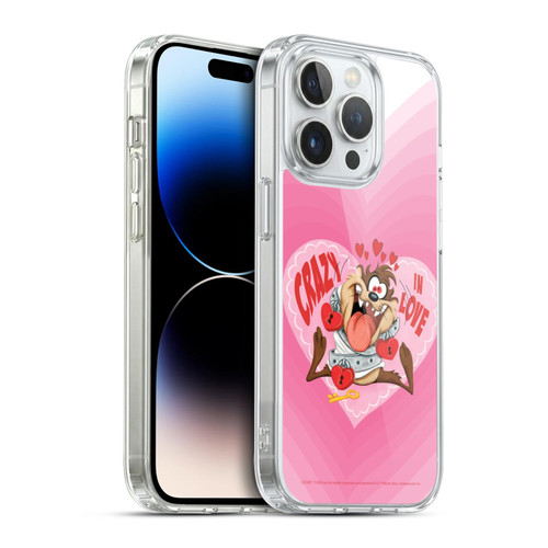 Looney Tunes Season Tasmanian Devil In Love Soft Gel Case for Apple iPhone 14 Pro & MagSafe