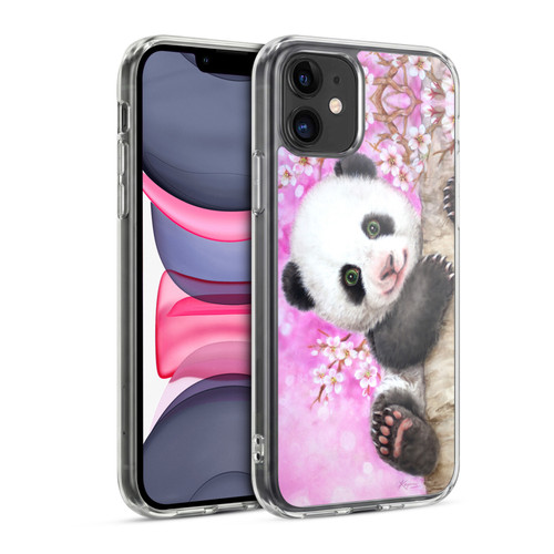 Kayomi Harai Animals And Fantasy Cherry Blossom Panda Soft Gel Case for Apple iPhone 11