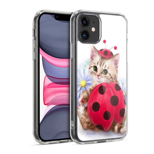 Kayomi Harai Animals And Fantasy Kitten Cat Lady Bug Soft Gel Case for Apple iPhone 11