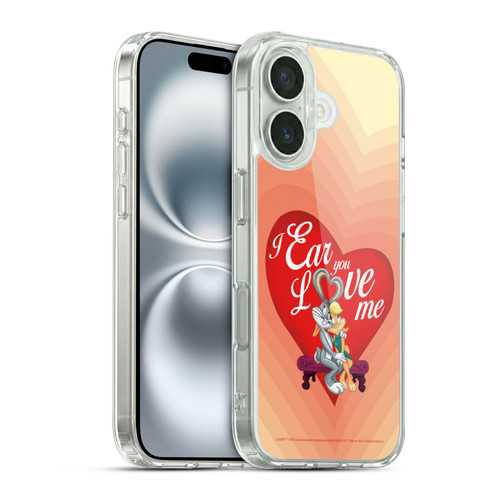 Looney Tunes Season Bugs Bunny Love Lola Bunny Soft Gel Case for Apple iPhone 16 & MagSafe