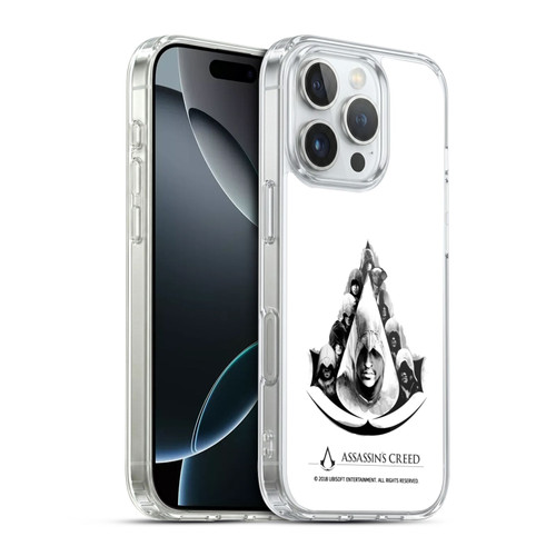 Assassin's Creed Legacy Logo Characters Soft Gel Case for Apple iPhone 16 Pro & MagSafe