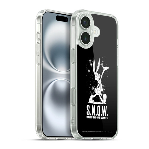 Looney Tunes Season Bugs Bunny Snow Soft Gel Case for Apple iPhone 16 Plus & MagSafe