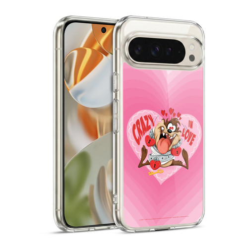 Looney Tunes Season Tasmanian Devil In Love Soft Gel Case for Google Pixel 9 / Pixel 9 Pro