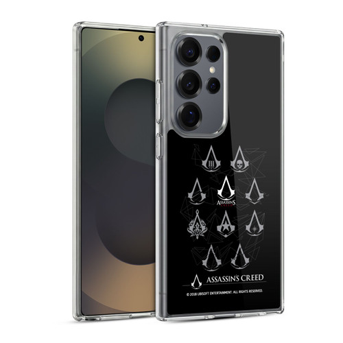 Assassin's Creed Legacy Logo Geometric Crest Soft Gel Case for Samsung Galaxy S25 Ultra & MagSafe