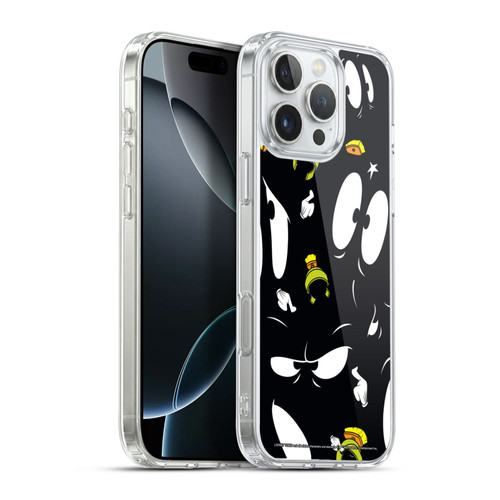 Looney Tunes Patterns Marvin The Martian Soft Gel Case for Apple iPhone 16 Pro Max & MagSafe