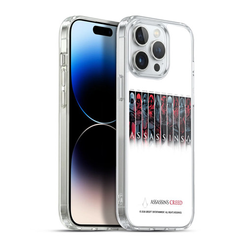 Assassin's Creed Legacy Typography Characters Soft Gel Case for Apple iPhone 13 Pro Max & MagSafe