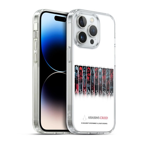 Assassin's Creed Legacy Typography Characters Soft Gel Case for Apple iPhone 13 Pro & MagSafe