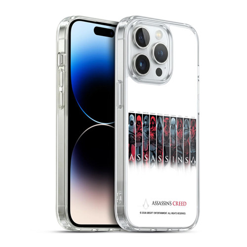 Assassin's Creed Legacy Typography Characters Soft Gel Case for Apple iPhone 14 Pro & MagSafe