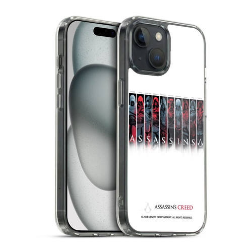 Assassin's Creed Legacy Typography Characters Soft Gel Case for Apple iPhone 15 & MagSafe